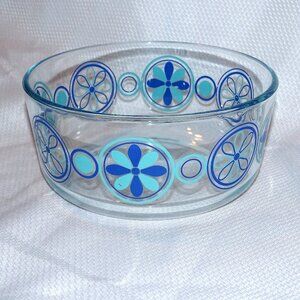 Large Blue and Turquoise Decorative Bowl